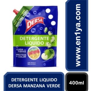 DETER LIQUID DERSA MANZ VERD X 400 ML